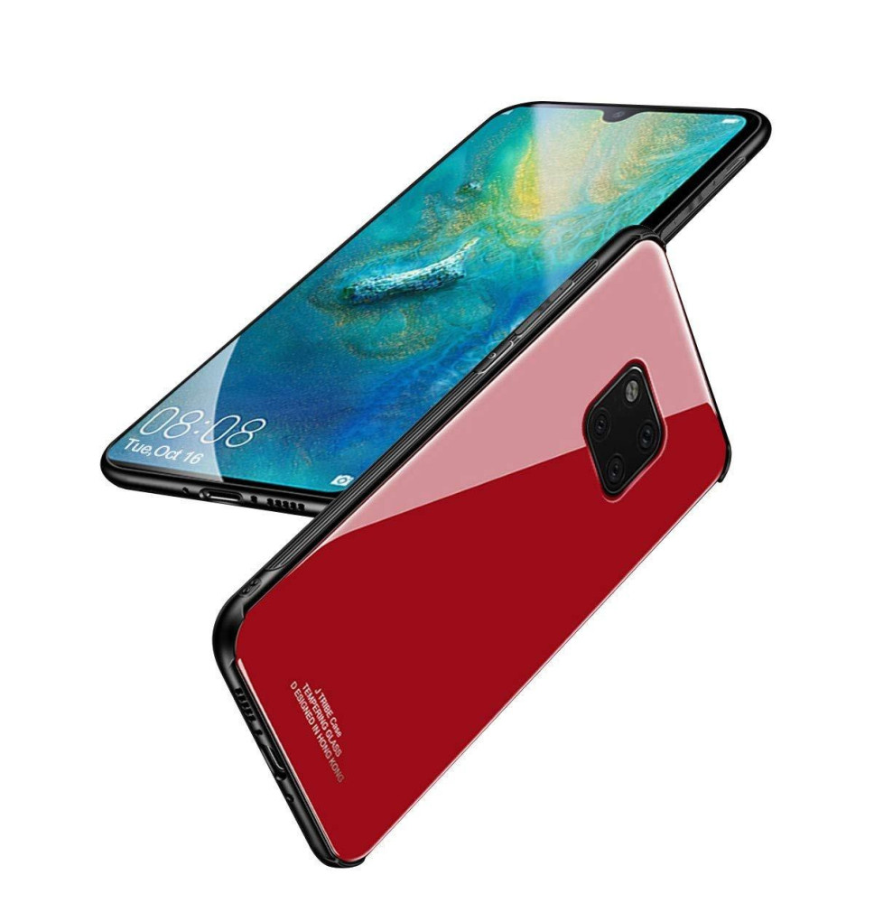 Glass Case za Huawei Mate 20 Pro, rdeča barva