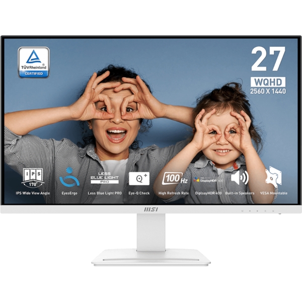 Zaslon MSI PRO MP273QW E2 27″ / WQHD / IPS / 100Hz / 1ms MPRT (bel)