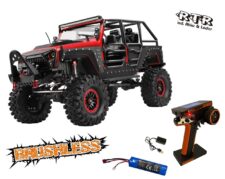 DF-04S PRO-Brezkrtačni motor/1:10/RTR/Crawler z baterijo in polnilcem-Rdeč/DF-3225