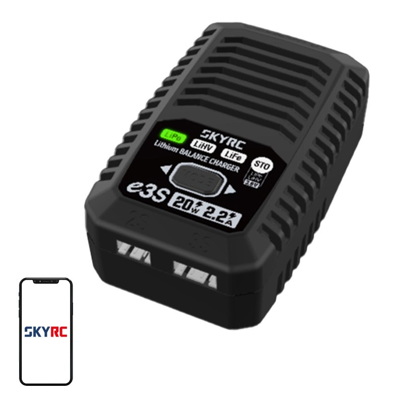 SKYRC e3S Polnilec za LiPo / LiHV / LiFe baterije z storage funkcijo/INN-8558