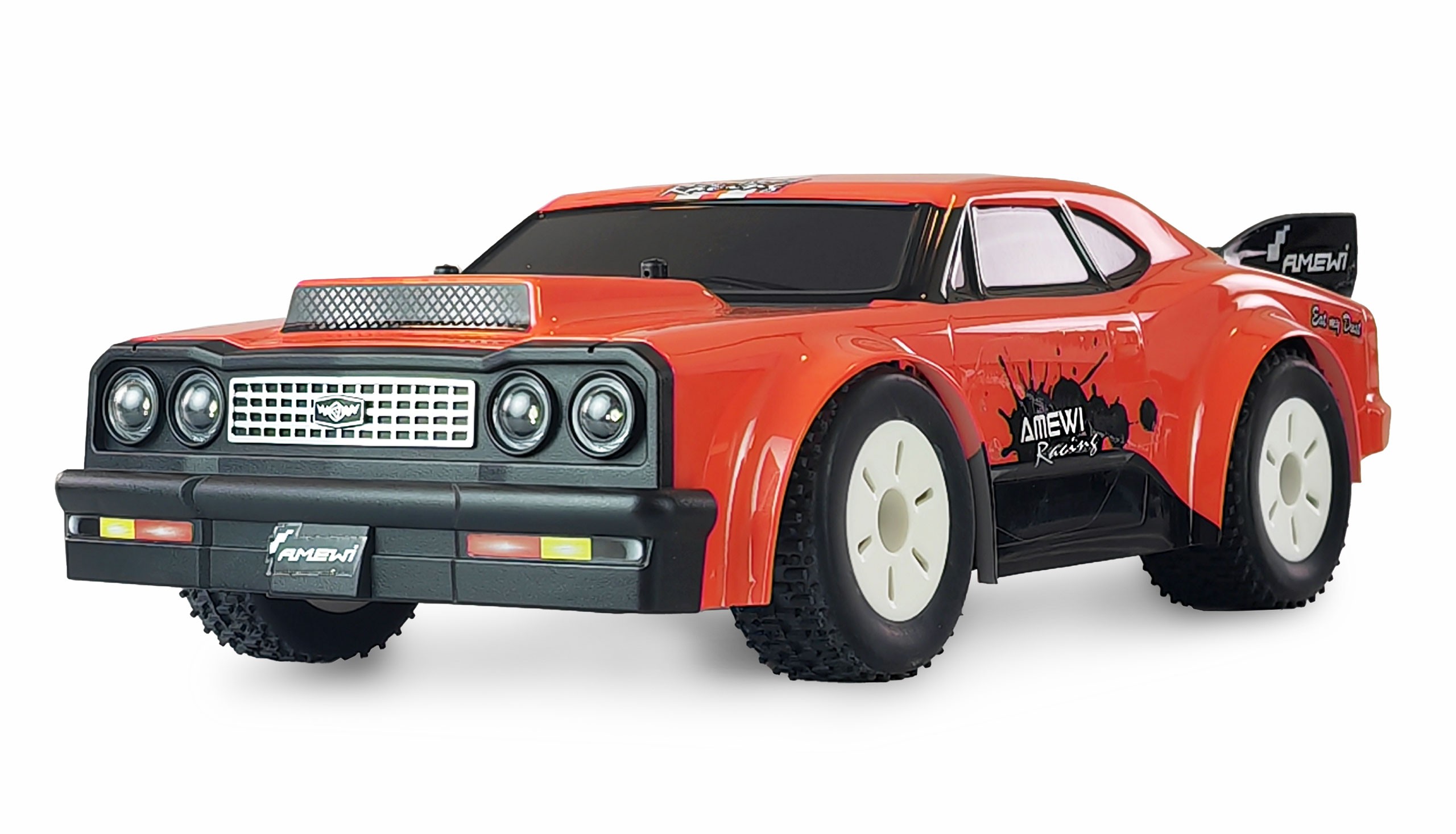 DR1.6 Drag Racer brušen 4WD 1:16 RTR – oranžen/AMW-21097