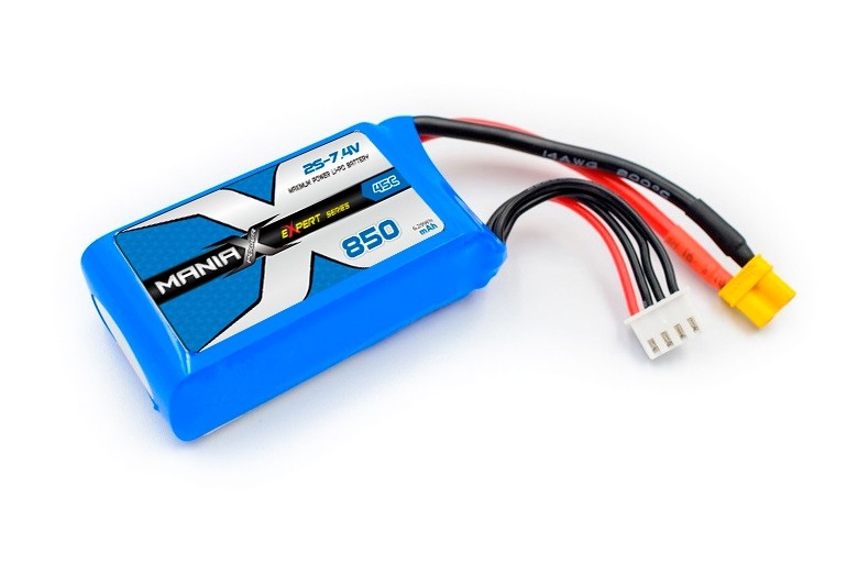 ManiaX eXpert Line LiPo 850 mAh 7,4 V 2S 45/90C – XT30/3003