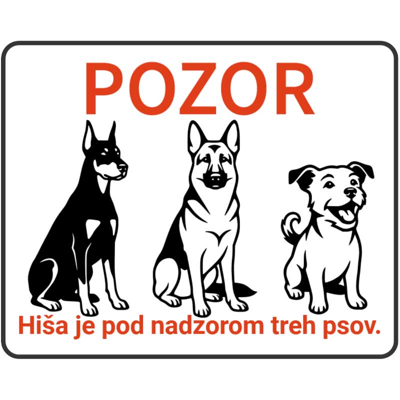 Tabla “Trije psi čuvaji”